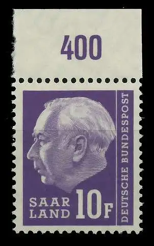 SAAR OPD 1957 Nr 413 postfrisch ORA 799A9A