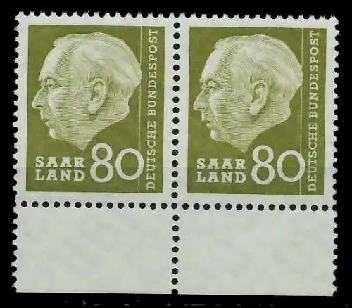 SAAR OPD 1957 Nr 396 postfrisch WAAGR PAAR URA 799AAE