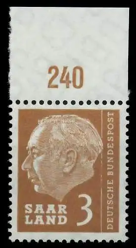 SAAR OPD 1957 Nr 382 postfrisch ORA 799AEE