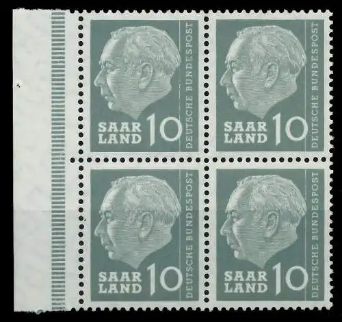 SAAR OPD 1957 Nr 386 postfrisch VIERERBLOCK SRA 799B4E