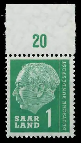 SAAR OPD 1957 Nr 380 postfrisch ORA 799B5A