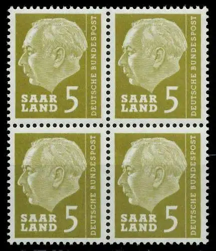 SAAR OPD 1957 Nr 384 postfrisch VIERERBLOCK 799B9E