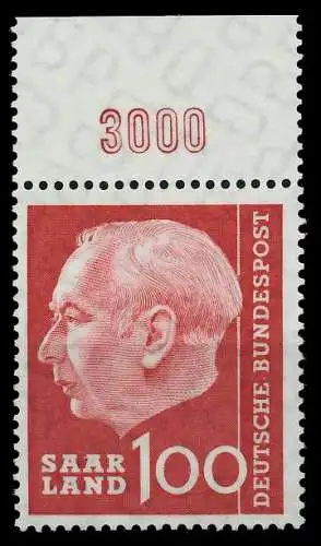 SAAR OPD 1957 Nr 398 postfrisch ORA 799BD6