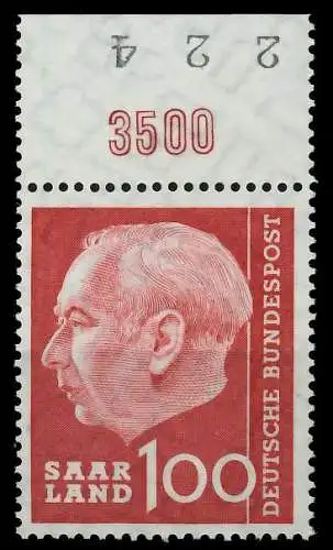 SAAR OPD 1957 Nr 398 postfrisch ORA 799BDA