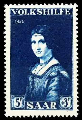 SAARLAND 1956 Nr 376 postfrisch S3E6A86