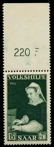 SAARLAND 1956 Nr 378 postfrisch ORA 79C3EA