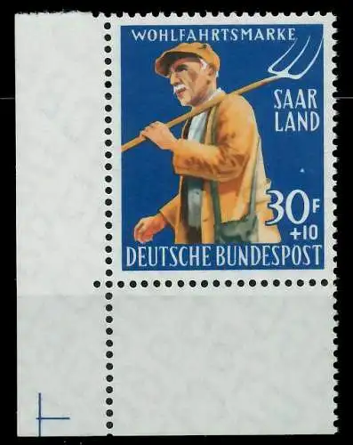 SAAR OPD 1958 Nr 444 postfrisch ECKE-ULI 79C48E