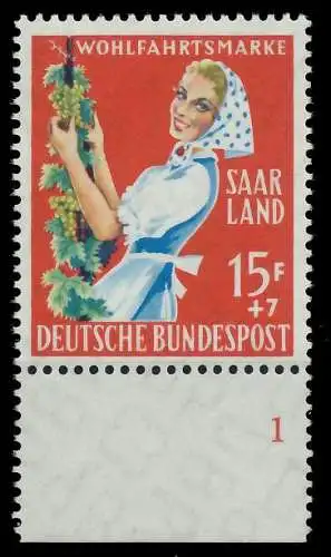 SAAR OPD 1958 Nr 443 postfrisch FORM1 79C512