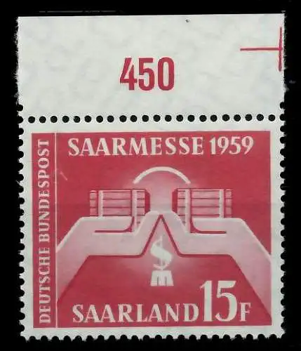 SAAR OPD 1959 Nr 447 postfrisch ORA 79C57A