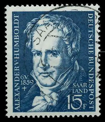 SAAR OPD 1959 Nr 448 zentrisch gestempelt 79C582