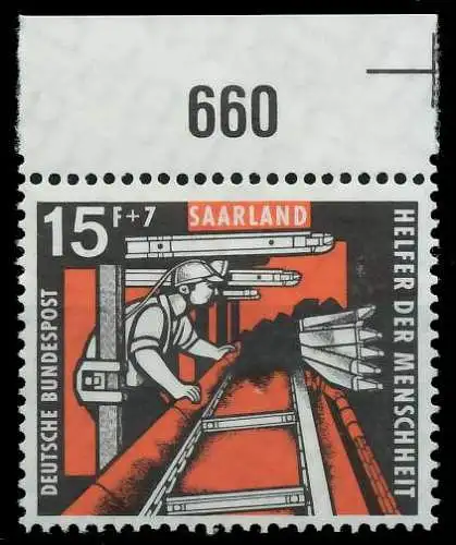 SAAR OPD 1957 Nr 406 postfrisch ORA 79C892