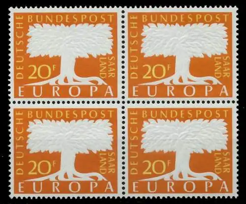 SAAR OPD 1957 Nr 402 postfrisch VIERERBLOCK S3E9FB2