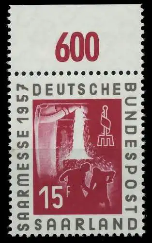 SAAR OPD 1957 Nr 400 postfrisch ORA 79C97E