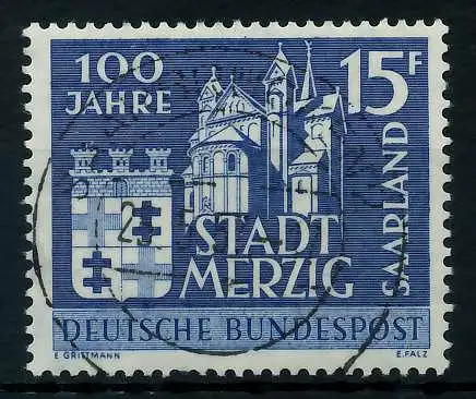 SAAR OPD 1957 Nr 401 zentrisch gestempelt 79C9E6