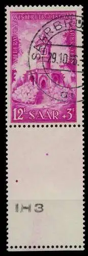 SAARLAND 1956 Nr 374L gestempelt URA 79CAC2