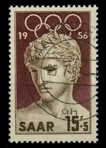 SAARLAND 1956 Nr 372 zentrisch gestempelt 79CAC6