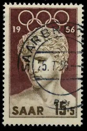 SAARLAND 1956 Nr 372 gestempelt 79CB16
