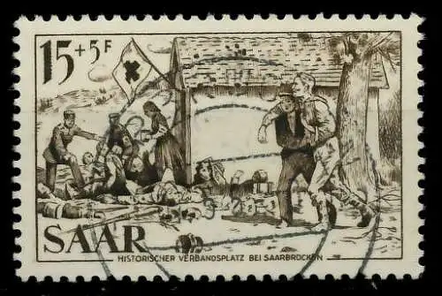 SAARLAND 1956 Nr 370 zentrisch gestempelt 79DBD2