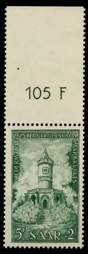 SAARLAND 1956 Nr 373 postfrisch ORA 79DBE2