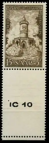 SAARLAND 1956 Nr 375L postfrisch URA 79DC16
