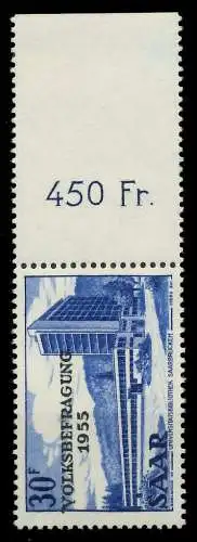 SAARLAND 1955 Nr 364 postfrisch ORA 79DE2A