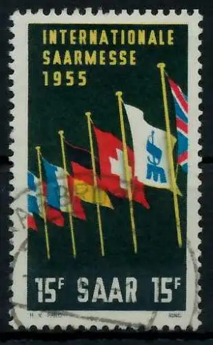 SAARLAND 1955 Nr 359 gestempelt 79DEAA