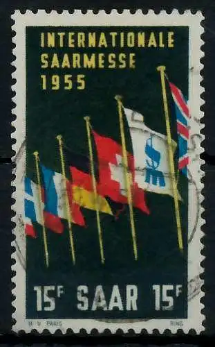 SAARLAND 1955 Nr 359 gestempelt 79DEAE