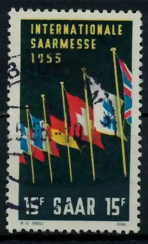 SAARLAND 1955 Nr 359 gestempelt 79DEDE