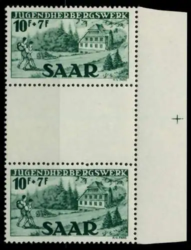 SAARLAND 1949 Nr 263ZS postfrisch ZW-STEG PAAR 79E006