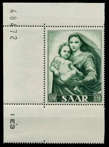 SAARLAND 1954 Nr 352 postfrisch 79E04A