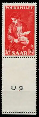 SAARLAND 1954 Nr 354L postfrisch URA 79DFB6