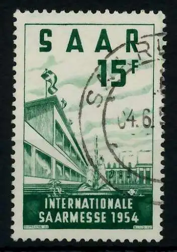 SAARLAND 1954 Nr 348 gestempelt 79E13A