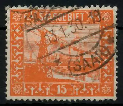 SAARGEBIET LANDS.BILD Nr 98I gestempelt 79E196