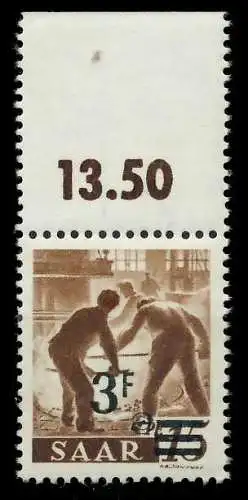 SAARLAND 1947 Nr 230ZII postfrisch ORA 7A15BA