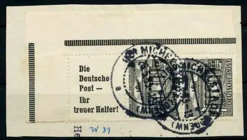 BERLIN ZUSAMMENDRUCK Nr S10 gestempelt SENKR PAAR Briefst³ck 78B4C2