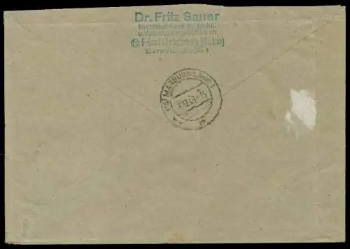 FRANZ. ZONE BADEN Nr 57 BRIEF MEF VIERERBLOCK 78FFDE