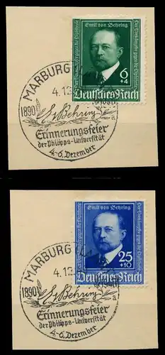 3. REICH 1940 Nr 760-761 zentrisch gestempelt Briefst³ck 7950BA