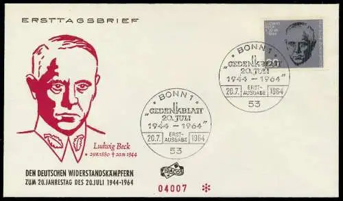 BRD Nr 431-438 BRIEF FDC 7995AE