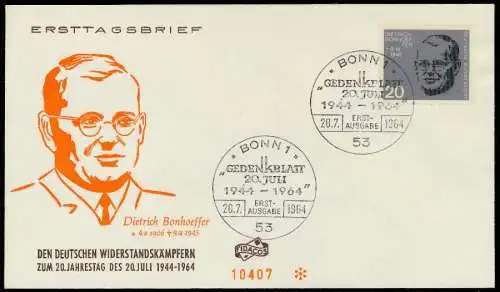 BRD Nr 431-438 BRIEF FDC 7995AE