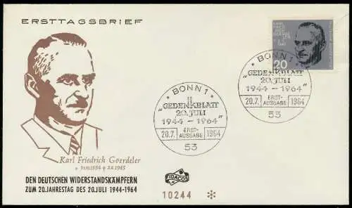 BRD Nr 431-438 BRIEF FDC 7995AE