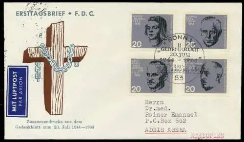 BRD Nr 431-438 BRIEF FDC 7995B2