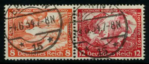 D-REICH ZUSAMMENDRUCK Nr W57 gestempelt WAAGR PAAR 7A17B6