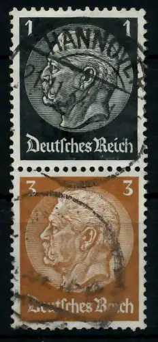 D-REICH ZUSAMMENDRUCK Nr S115 gestempelt SENKR PAAR 7A181A