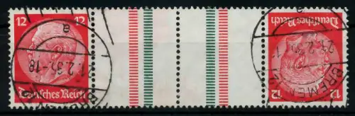 D-REICH ZUSAMMENDRUCK Nr KZ23.1 gestempelt 4ER STR 7A184E