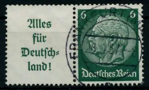 D-REICH ZUSAMMENDRUCK Nr W66 zentrisch gestempelt WAAGR PAAR 7A189E