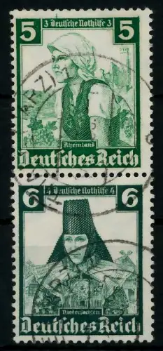 D-REICH ZUSAMMENDRUCK Nr S231 gestempelt SENKR PAAR 7A18D2