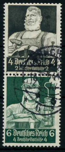D-REICH ZUSAMMENDRUCK Nr S219 gestempelt SENKR PAAR 7A1906