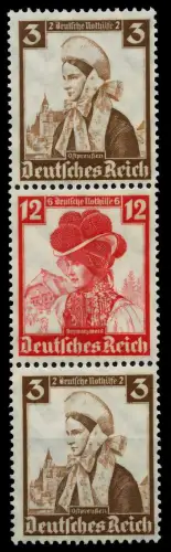 D-REICH ZUSAMMENDRUCK Nr S238 postfrisch 3ER STR 7A1A42