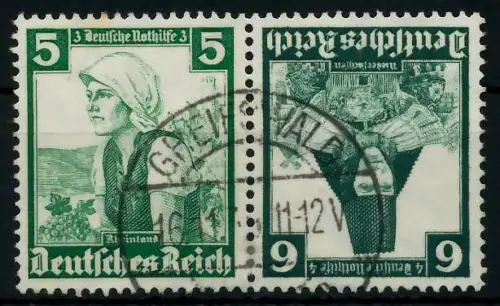 D-REICH ZUSAMMENDRUCK Nr K25 gestempelt SENKR PAAR 7A1A6E