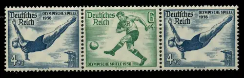 D-REICH ZUSAMMENDRUCK Nr W104 ungebraucht 3ER STR 7A1ABA